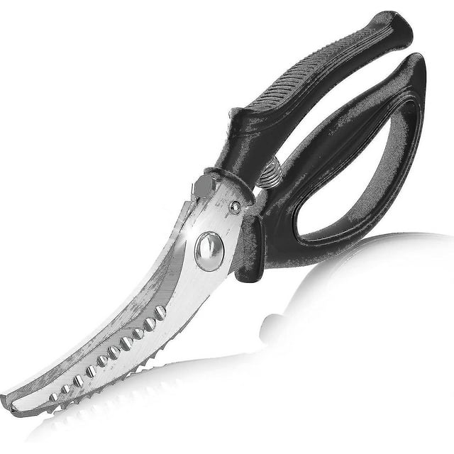 Kitchen Scissors Chicken Bone Scissors - With Non-slip Handle and Spring