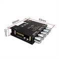 thumbnail image 3 of -MT21 2x50W + 100W 2.1 Canales Subwoofer Placa Amplificadora de Potencia Digital AUX Estéreo Bluetooth 5.0 Amplificador de Graves Control por Aplicación, 3 of 5