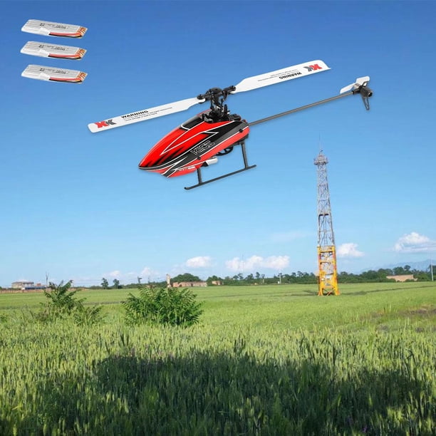 XK K110S RC, Outdoor 6CH 3D 6G Toys , de telemando para niños, adultos, regalos para principiantes 3 baterías Baoblaze RC avión aviones