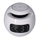 thumbnail image 3 of Altavoz multifuncional Bluetooth 5.0 con despertador, altavoz inalámbrico portátil con forma de bola recargable con reloj para dormitorio y oficina, color blanco G90S, 3 of 8