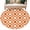 Orange, variant on Round Area Rug 6 Ft, Orange White Geometric Washable Non-Slip Circle Carpet for Living Room/Bedroom, Modern Abstract Art Low-Profile Indoor Mats Collection Rugs for Residential