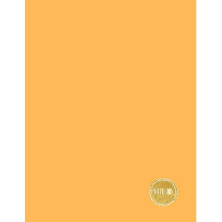 Notebook: Warm Apricot Orange, Dotted Grid Line Diary / Journal / Blank Book, 8.5x11 In, 110 Pages: Blank Notebook to Write in Your Wisdom Thoughts, New Idea, Special Moments, or Daily To-Do-List (Best Dot Grid Notebook)