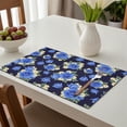 thumbnail image 6 of Placemat, Pioneer Flower Floral Print Pattern Place Mats Table Mat Set Of 2, PVC Washable Placemats for Party Kitchen Dining Decoration, 18x12 Inch, Fade Resistant, 6 of 6
