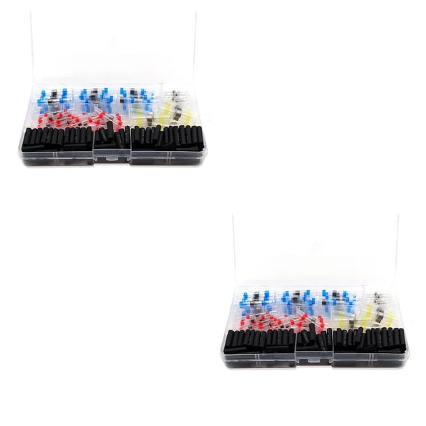 Riwesomey Conector de cable Ajuste apretado Antioxidante*Terminales de crimpado a tope Kit de terminales eléctricos Horquilla Gancho Pala Junta a tope Type9 NO9 Riwesomey CBP251963