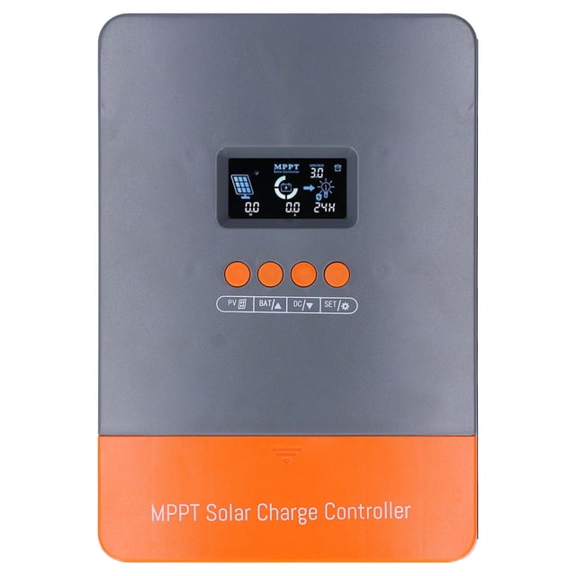 Controlador de Carga Solar, Controlador de Carga Solar MPPT de Capa O Dispositivo de Descarga de Carga de Panel fotovoltaico Pantalla LCD