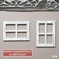 thumbnail image 3 of Ilyapa Window Frame Wall Decor 2 Pack - Large 18x22 Inch Rustic White Wood Window Pane Country Farmhouse Decorations, 3 of 9