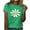 Green, variant on Hvot&aat Sunflower Graphic Top for Women Cute Printed T-shirt Casual Short Sleeve Round Neck Loose Fit Blouse