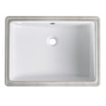 thumbnail image 2 of Ataucjin Bathroom Vessel Sinks, Undermount Bathroom Sink, Ceramic Lavatory Vanity Vessel Sink with Overflow, Rectangle Sink, Undercounter Basin, White 21.65 * 15.75 * 7.87inch (Large), 2 of 6