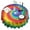 Colorful Rainbow Tie, variant on Colorful Rainbow Tie Dye Spiral Pattern Round Tablecloth 60"x60",Wrinkle Wipeable Table Cloth for Kitchen Dining Room Picnic Patio Party
