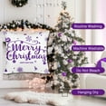 thumbnail image 4 of Purple Christmas Throw Pillow Covers 16x16 Set of 4 Christmas Decoration Trees Deer Snowman Merry Christmas Decorative Holiday Farmhouse Pillow Covers for Holiday Christmas Decoration, 4 of 6