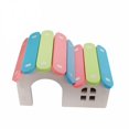 thumbnail image 7 of LAMIRO Hamster Hideout Wooden Gerbil House, Rainbow Bridge Mouse Sports Toy Hamster Cage Accessories for Small Animal Habitat Hamster Guinea-Pig Hedgehog Squirrel, 7 of 7