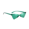 thumbnail image 2 of Gafas de sol Cat Eye, montura ultraligera, versátiles, modernas, triangulares. Verde, 2 of 9