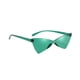 thumbnail image 2 of Gafas de sol triangulares Gafas de sol de para mujeres Hombres Marco ligero de verano Gafas para la playa Viajes Compras Vacaciones Verde Yinane anteojos de mujer, 2 of 8