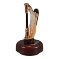 thumbnail image 3 of Shisuyan Miniature Harp Instrument Ornament 1Set 6.88X3.54X3.54In, 3 of 8