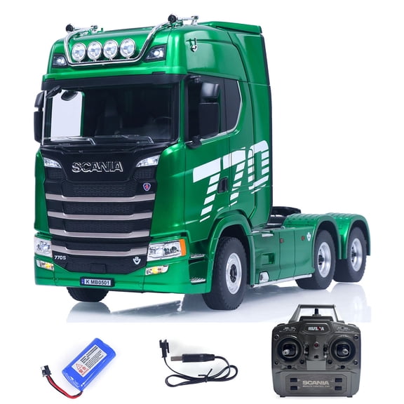 HUINA RTR 1/18 Remote Control Tractor Truck SC 770S 1501 6X4 Plastic RC Lorry Car Lights Sound System Assembled Finished Model
