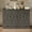 Grey, variant on Queen Size Murphy Bed, Solid Pine Murphy Bed Chest Cube Cabinet Bed with Charging Station and Large Storage Drawer for Home Office Or Small Room, Grey
