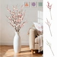 thumbnail image 5 of Uutvery Artificial Peach Blossom Branch, Realistic Fake Flower for Indoor Home Decor, Silk Floral Arrangement Vase Tabletop Wall Accent, No Maintenance Gift, 5 of 5