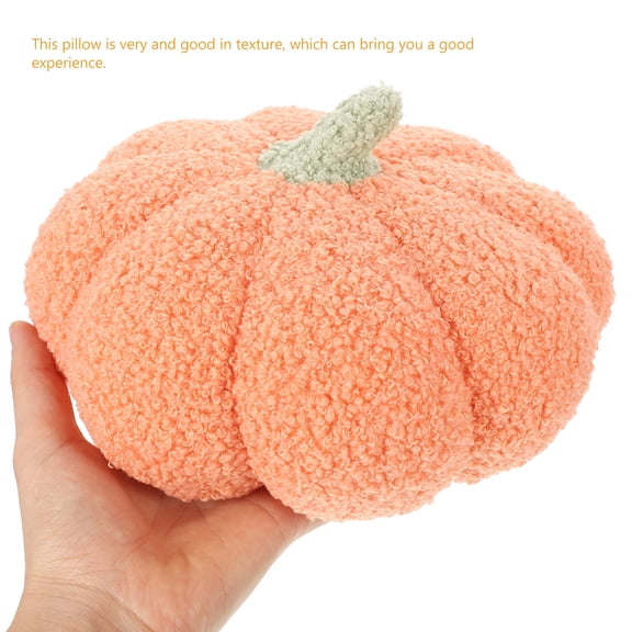 YUYUETIME Pumpkin Shaped Pillow Pumpkin Cushion Plush Nap Support 1Set for Bedroom Decorations