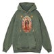 thumbnail image 4 of Sudadera con capucha de Nuestra Señora de Guadalupe con lavado desgastado retro para hombre, moda con capucha, 100 % algodón, estilo hip hop, ropa holgada, sudadera con capucha holgada de gran tamaño, 4 of 4
