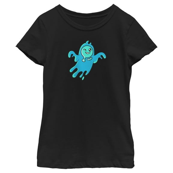 Girl's Fortnite Rippley Ghost  Graphic Tee Black Medium
