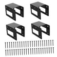 thumbnail image 3 of Tnarru 4 Pieces Firewood Bracket Kit Fireplace Wood Storage Support Heavy Duty Log Holder Log Storage Rack Bracket for Patio Outdoor, 3 of 8