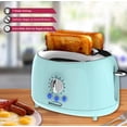 thumbnail image 3 of Brentwood Cool-Touch Tostadora Retro de 2 Rebanadas con Ranuras Extra Anchas (Azul), 3 of 5