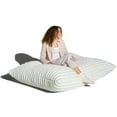 thumbnail image 4 of Jaxx Pillow Saxx 5.5-Foot Faux Fur - Luxuriously Soft Bean Bag Floor Pillow and Lounger, Mondo Ivory, 4 of 7