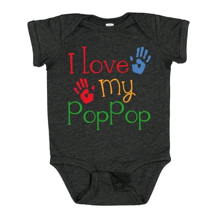 

Inktastic PopPop Grandkids Handprints Boys or Girls Baby Bodysuit