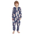 thumbnail image 2 of Vzayyk 4T-14Y Size Aviliable Cozy One-Piece Footless Sleeper Pajama Santa Candy Canes, 2 of 8