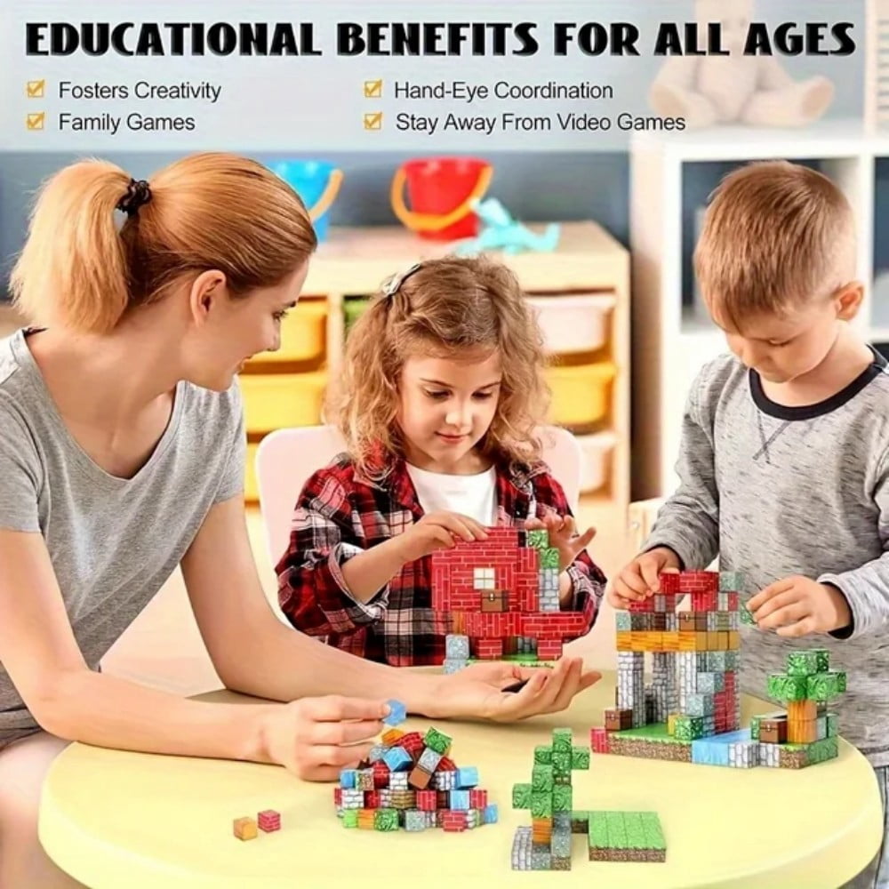 Magna-Qubix Set De 29 Piezas – Bloques Magnéticos Translúcidos De Colores Arcoíris – Juguete Educativo STEAM Para Niños +3 Años
