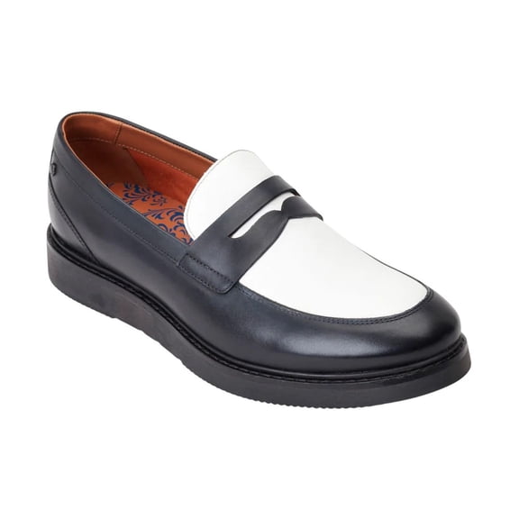 Base London Mens Sid Leather Penny Loafers