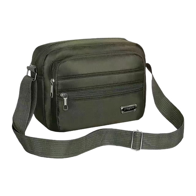 Riñonera bandolera resistente al agua con múltiples bolsillos,organizador para viajes,senderismo y trabajo.Correa ajustable para el hombro.Ideal para hombres y mujeres en actividades al aire