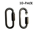 thumbnail image 1 of CUFEAL 10- Pack Heavy Duty D Shape Chain Locking M4 4MM Chain Quick Link Connector (Black), 1 of 3