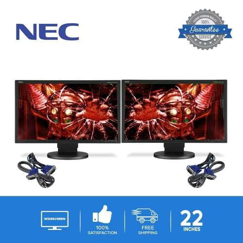 DUAL 22" LCD FLAT PANEL Used MONITOR SCREEN Used