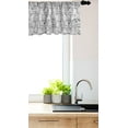 thumbnail image 2 of Ambesonne Urban Valance Pack of 2, Dutch Holland City Old House, 42"X18", Charcoal Grey White, 2 of 3