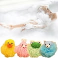 TenKen Clearance 4 Pack Large Bath Balls Kids Animal Exfoliating Bath