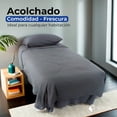 thumbnail image 2 of Juego de Edredon y Sabanas Individual Set de 6 Piezas para Cama Elegante Ultrasuave con 2 Fundas de Almoahada Gris Gaon, 2 of 5
