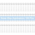thumbnail image 5 of 100 Pcs Nose Hair Removal Sticks Nose Wax Applicator For Nostril Nasal Cleaning Ear Hairs, 5 of 5