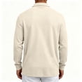 thumbnail image 6 of LTTVQM Long Sleeve Polo Shirt for Men Breathable Solid Collared Top Lightweight Casual Work Golf Shirt Spring Autumn Daily Outfit Beige M, 6 of 6