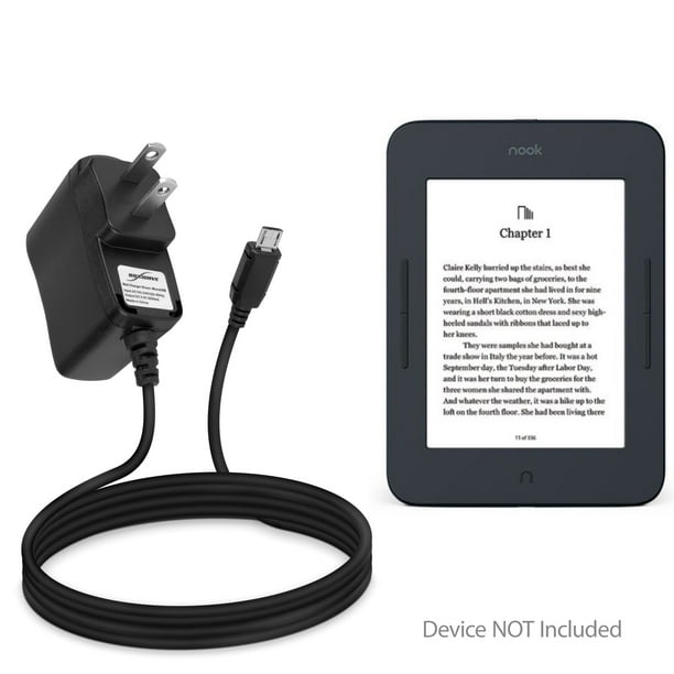 Barnes & Noble Nook GlowLight 3 Charger, BoxWave [Wall Charger Direct] Wall  Plug Charger for Barnes & Noble Nook GlowLight 3 - Walmart.com