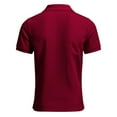 thumbnail image 4 of Alivor Mens Casual Polo Shirt Short Sleeves Ribbed Top S-XXXL, 4 of 5