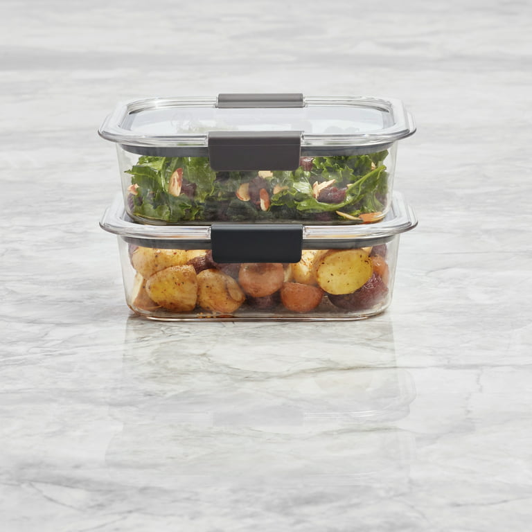 Rubbermaid Brilliance 3.2 Cup Food Container with Airtight & Leak-Proof Lid