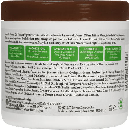 Palmer's Coconut oil Formula Shine Enhancing Hair Styling Cream Pudding, 14 oz