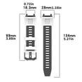 thumbnail image 3 of Silicone Strap For Amazfit T-REX 3 Smart Watch Wrist Band Original Replacement, 3 of 8