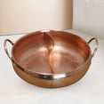 thumbnail image 6 of DOMELAY Divided Hot Pot Pan Kitchen Supply Shabu Shabu Pot for Home Party Restaurant 32cm, 6 of 9