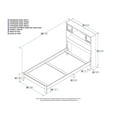 thumbnail image 2 of Newport Traditional Bed in Grey, Twin Size, 2 of 7
