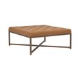 thumbnail image 2 of Studio Designs Home Camber Modern Leather Cocktail Ottoman in Caramel Brown, 2 of 6