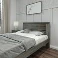 thumbnail image 4 of K/D Queen Bed Panel 7 slats w/ metal support bar, Driftwood, 4 of 8