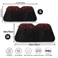 thumbnail image 3 of Fotbe Red Glitter1 Car Windshield Sunshade | Sun Visor Protector Front Window Shade, Keeps Out UV Rays, Keeps Your Vehicle Cool-, 3 of 7