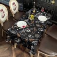 thumbnail image 2 of Halloween Trick or Treat Spooky Icons Rectangle Tablecloth 60"x102",Waterproof Polyester Rectangle Table Cloth, Wipeable Spillproof Polyester Tablecloth for Dining, Camping, Indoor and Outdoor, 2 of 6